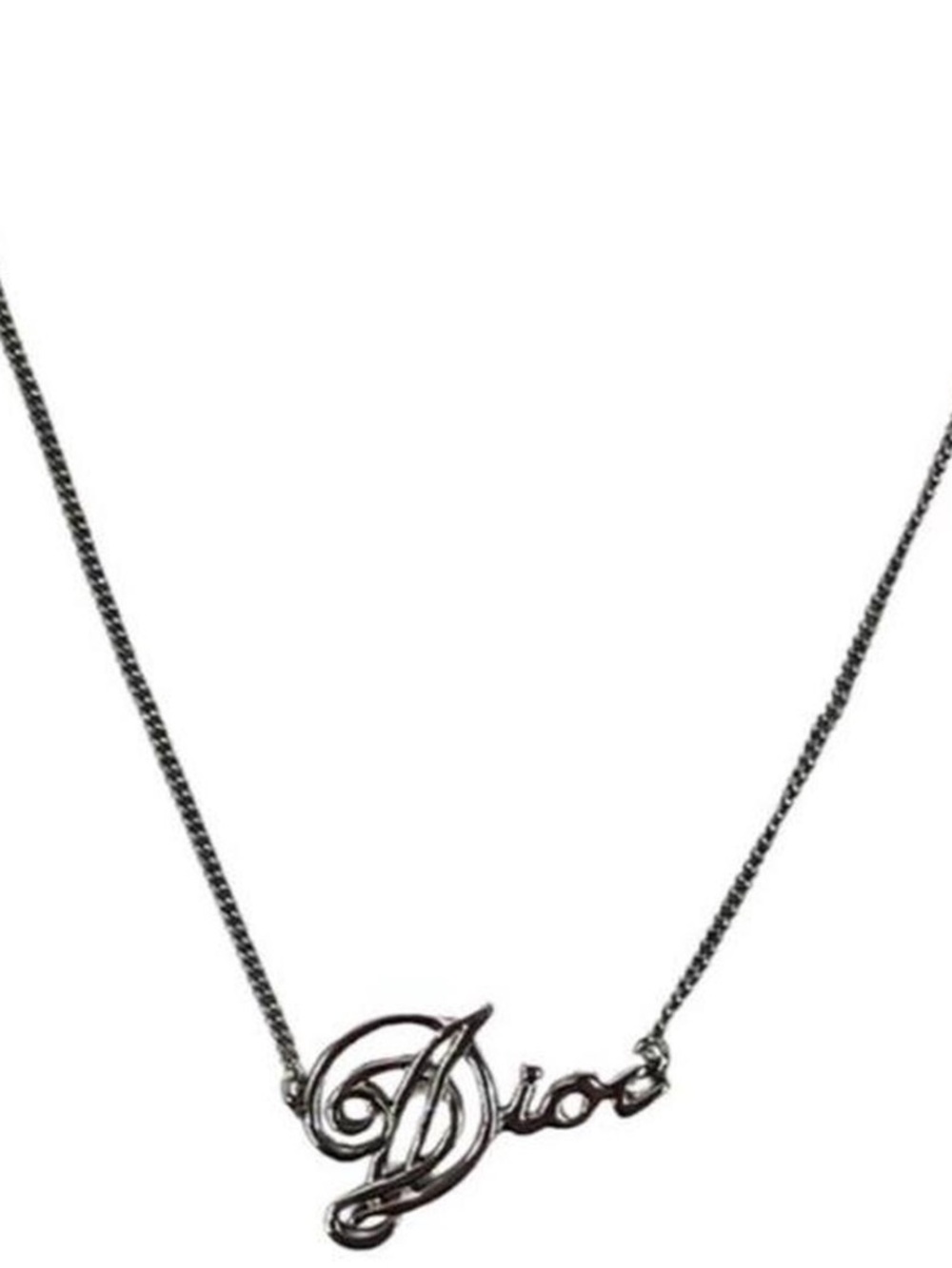Dior Script Necklace in Sterling Silver - Picture 2 of 5